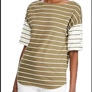 Lauren Ralph Lauren Womens Kalenka Cotton Lace-Up Top size XS